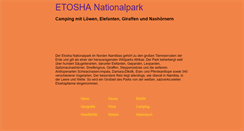 Desktop Screenshot of etosha.org
